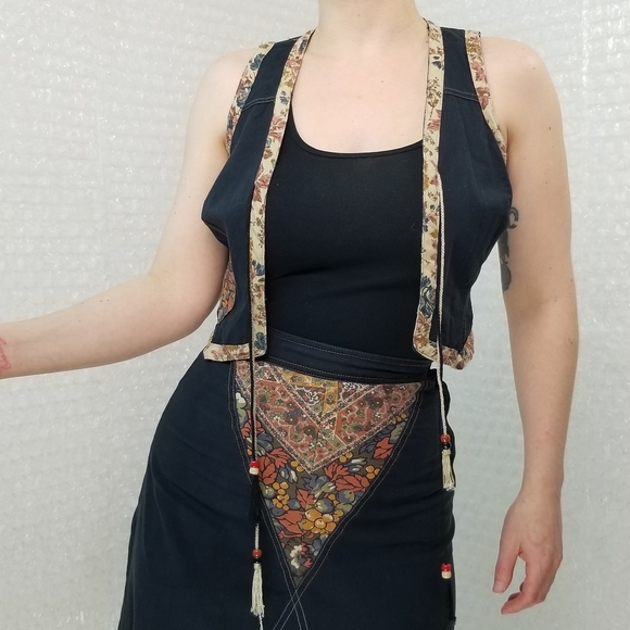 1970s Young Edwardian hippie vest & skirt - Picture 16 of 16